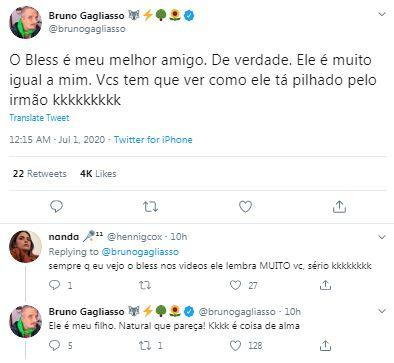 Bruno Gagliasso fala sobre relação com Bless