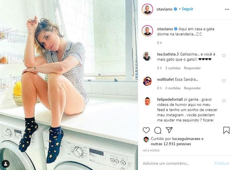 Otaviano Costa posta foto de Flávia Alessandra