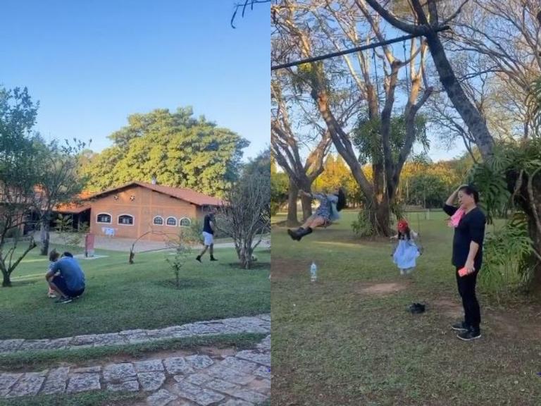 Sabrina Sato compartilha lindo registro de sua família curtindo o final de tarde no campo