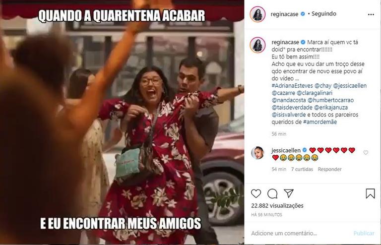 Regina Casé compara cena de Amor de Mãe com fim da pandemia