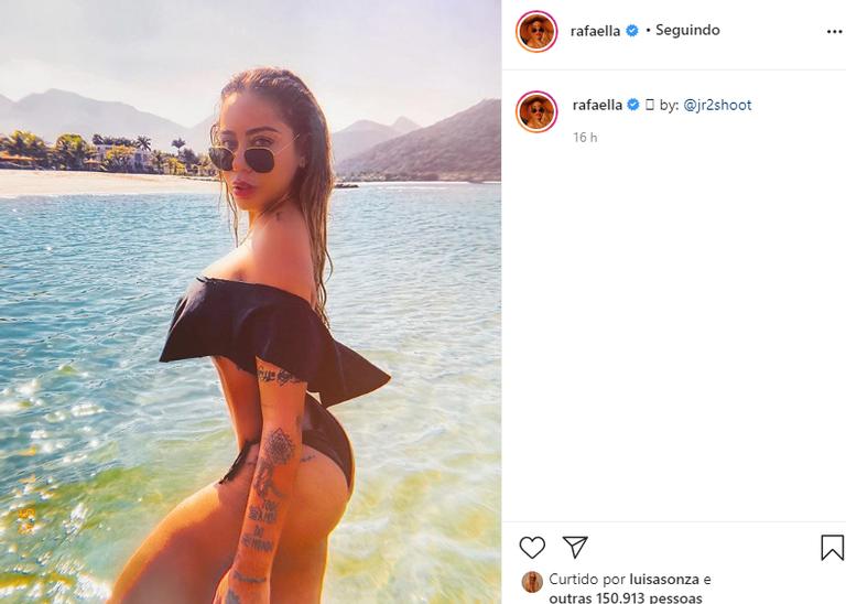 Internautas acusam Rafaella Santos de editar fotos