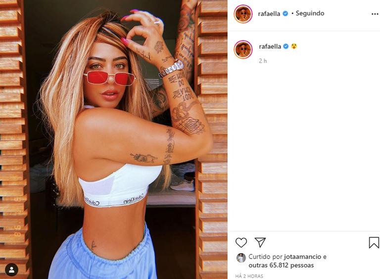 Rafaella Santos exibe corpão na web