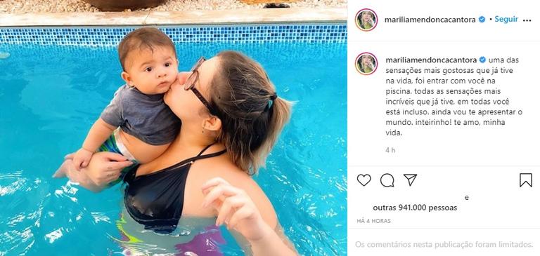 Marilia Mendonça encanta com momento fofo com Leo