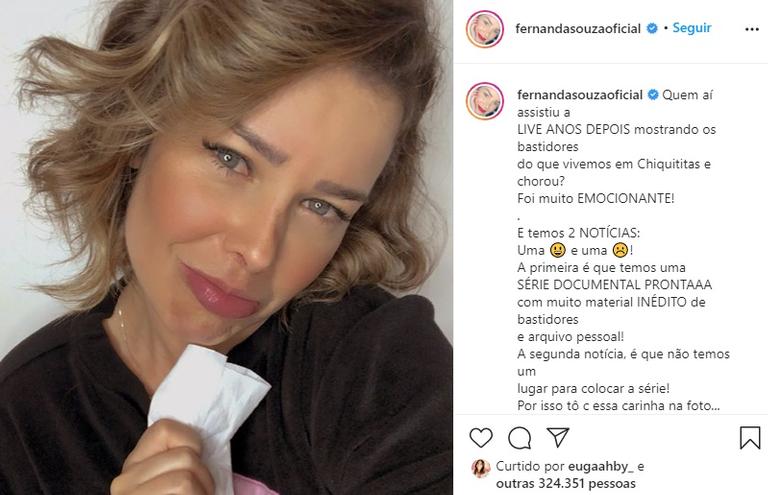 Fernanda Souza revela que série documental de Chiquititas está pronta