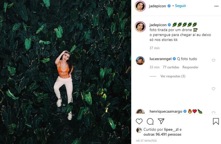 Jade Picon surge em clique diferentão