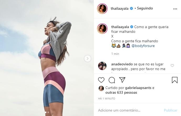 Thaila Ayala diverte a web em fotos com e sem edição