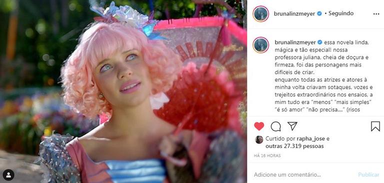 Bruna Linzmeyer relembra personagem em Meu Pedacinho de Chão