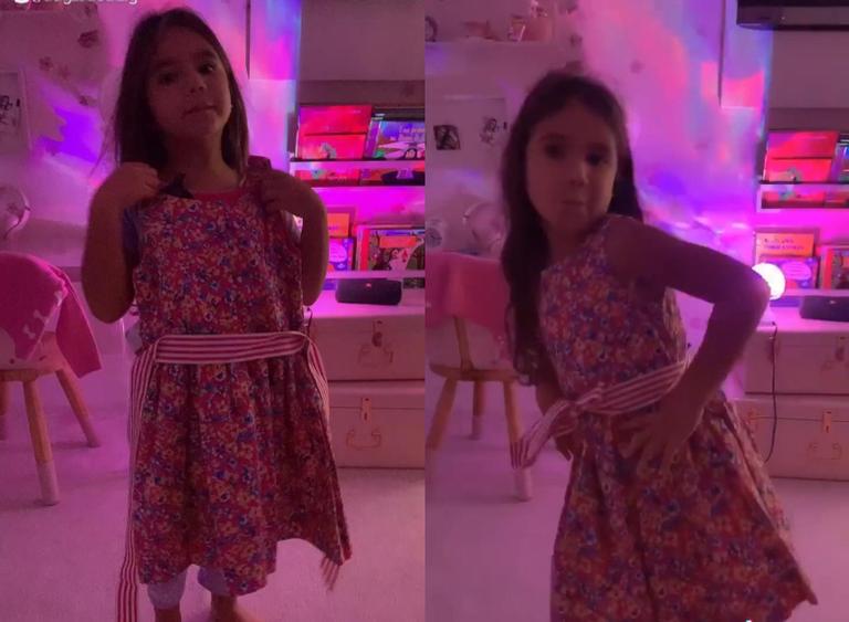 Deborah Secco publica vídeo divertido da filha, Maria Flor