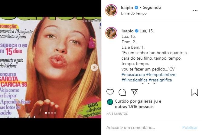 Luana Piovani encanta a web ao recordar sequência de fotos