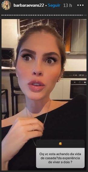 Bárbara Evans fala sobre vida de casada