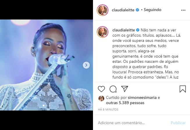 Claudia Leitte usa as redes para desabafar sobre a pandemia