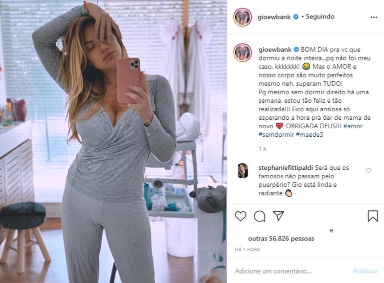 Giovanna Ewbank fala sobre primeiros dias com Zyan