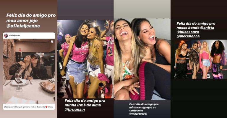 Lexa comemora o Dia do Amigo com várias fotos com amigas