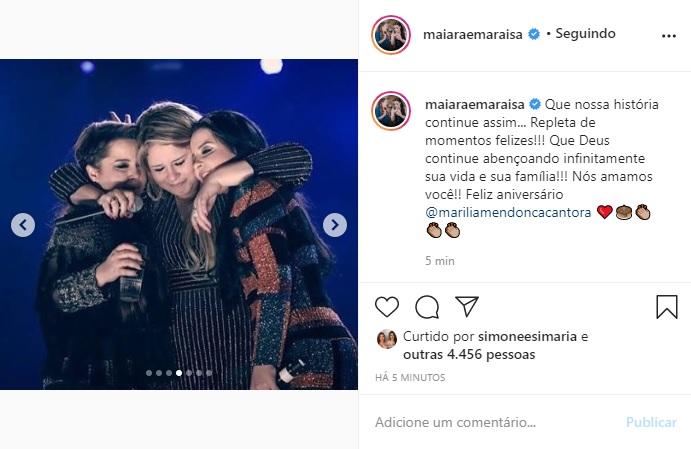 Maiara e Maraisa homenageiam Marília Mendonça