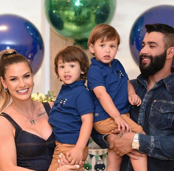 Andressa Suita e Gusttavo Lima celebram aniversário do filho