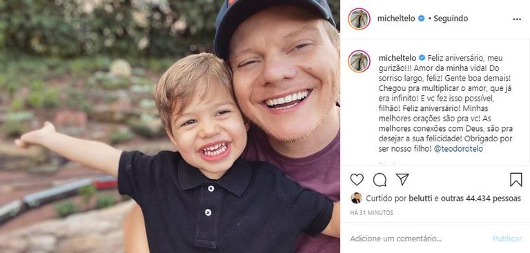 Michel Teló faz linda declaração de aniversário para o filho