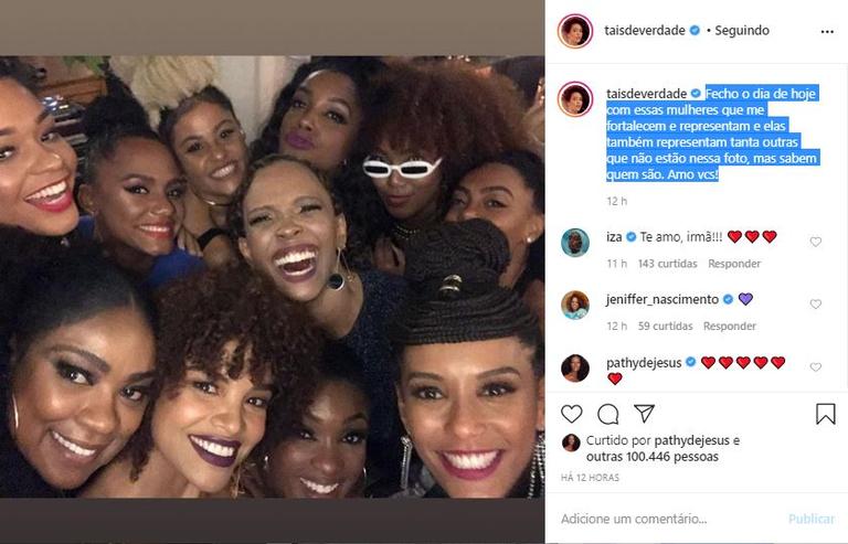 Taís Araujo celebra o Dia da Mulher Negra Latina e Caribenha