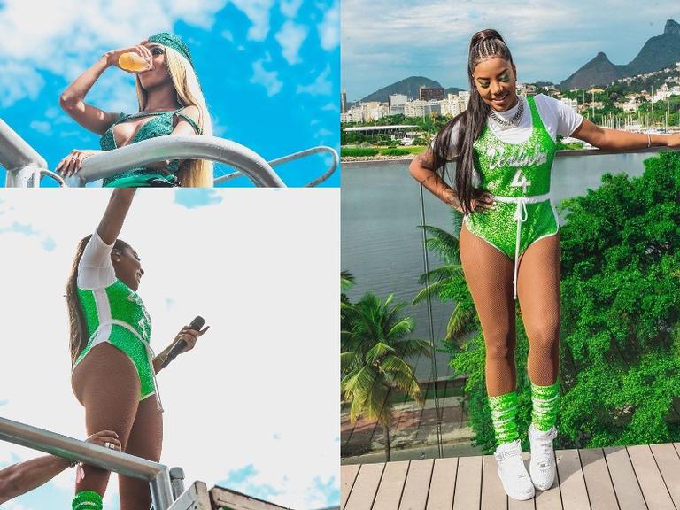 Ludmilla relembra o visual de uma de suas apresentações no carnaval 