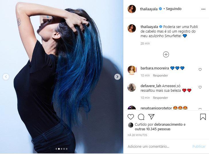 Thaila Ayala ganhou inúmeros elogios ao mostrar seu visual bem diferente 