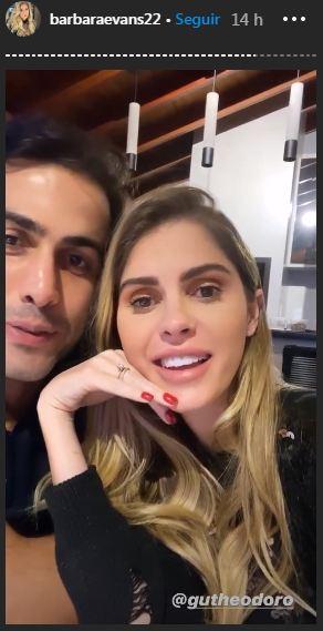 Bárbara Evans celebra dois meses de casamento