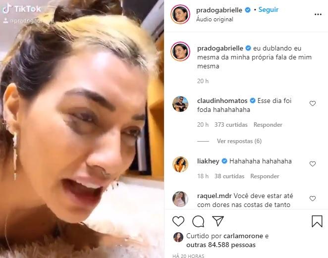 Gabi Prado dubla própria cena do De Férias com o Ex Brasil