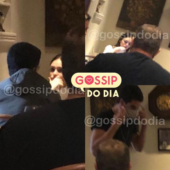 Enzo Celulari é visto com Isabelle Drummond em restaurante