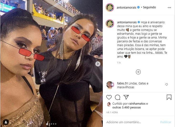 Antonia Morais celebra aniversário de Carol Macedo