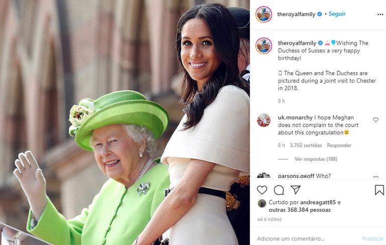 Meghan Markle comemora aniversário