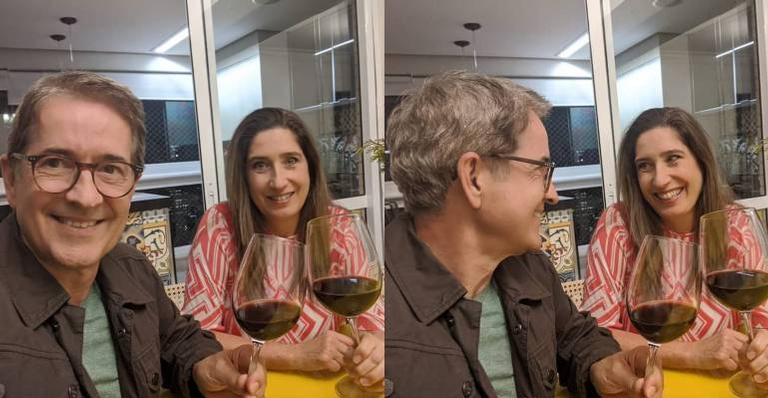 Carlos Tramontina celebra 36 anos com a esposa 