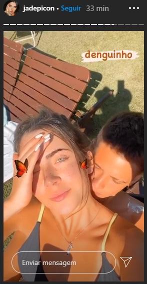 João Guilherme e Jade Picon curtem dia de sol juntos