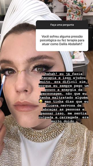 Alice Wegmann relembra processo para viver Dalila em Órfãos da Terra