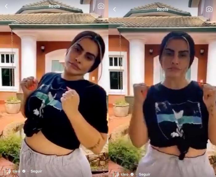 Cleo rebola muito em vídeo dançando de barriga de fora