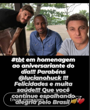 Bruninho celebra aniversário de Luciano Huck