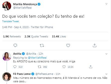 Marília Mendonça brinca sobre relacionamentos