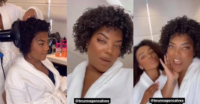 Ludmilla mostra seu cabelo natural em vídeo com a esposa