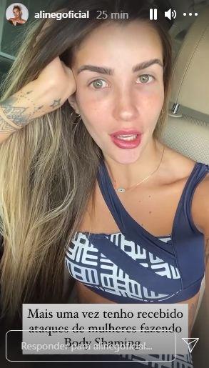 Aline Gotschalg fala sobre críticas ao corpo