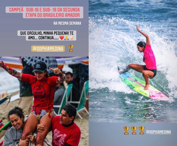 Gabriel Medina se emociona com vitória da irmã em campeonato