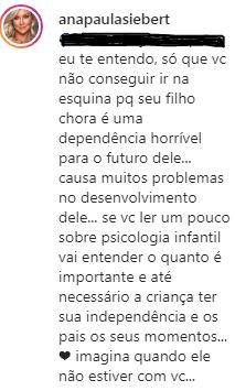 Ana Paula Siebert explica motivo da ausência de Vicky em viagem com Roberto Justus 