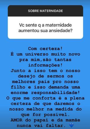 Lorena Carvalho relembra aborto sofrido em 2019