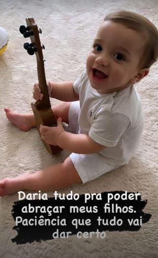 Alok lamenta falta dos filhos