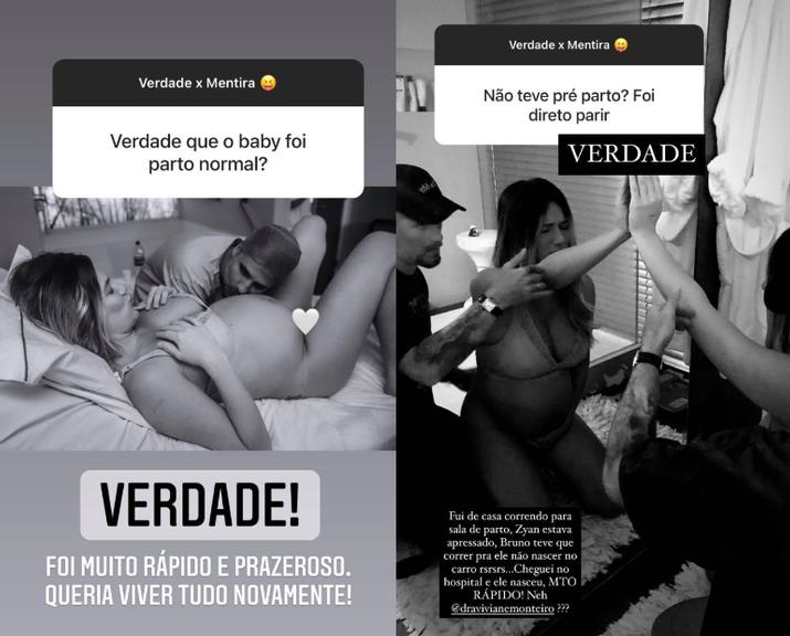 Giovanna Ewbank relembra parto do filho Zyan: ''Prazeroso''