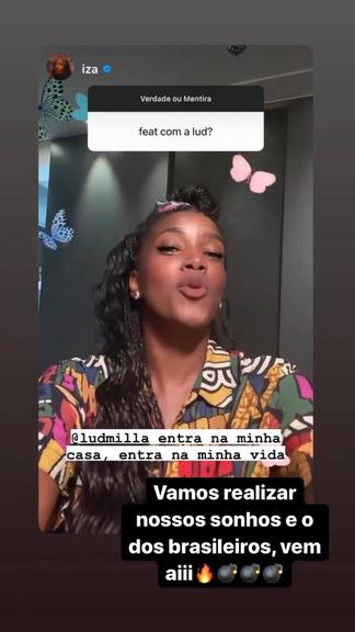 Ludmilla e Iza falam sobre possível parceria e animam fãs