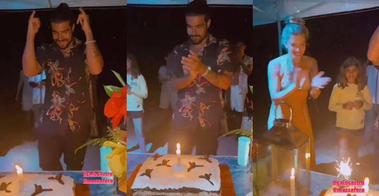 Caio Castro comemora o aniversário de 32 anos em Noronha