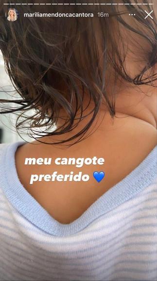 Marilia Mendonça posta clique do seu cangote preferido