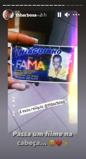 Thiaguinho relembra programa Fama