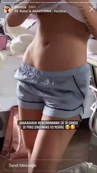 Bianca Andrade mostra sua barriguinha e encanta a web