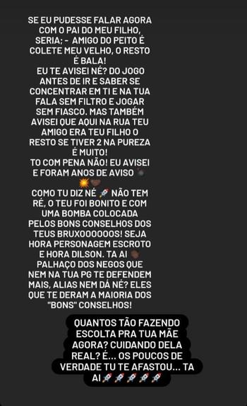 Mãe do filho de Nego Di se pronuncia sobre rejeição no BBB21