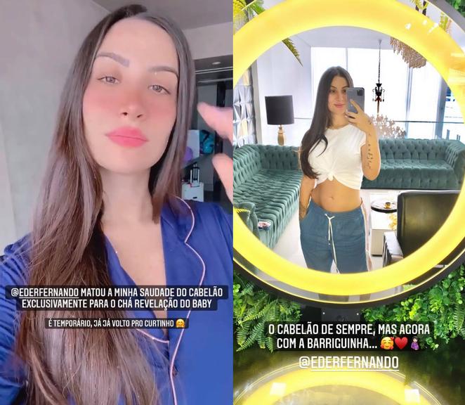 Bianca Andrade muda o visual para o seu chá revelação