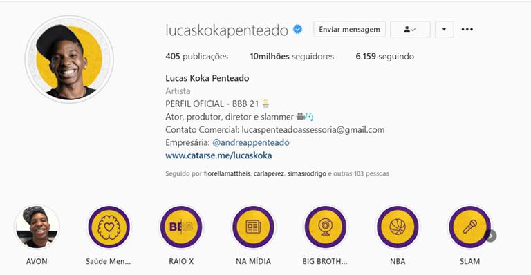 Lucas Penteado alcança 10 milhões de seguidores