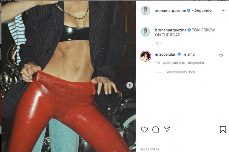 Enzo Celulari se declara para Bruna Marquezine